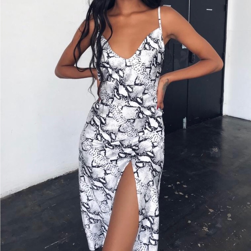 New Tiger Mist Snake Print slip dress size US 2